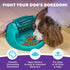 2 Outward Hound by Nina Ottosson Spin N' Eat Dog Puzzle and Slow Feeder, Level Intermediate Enrichment Toy, Green