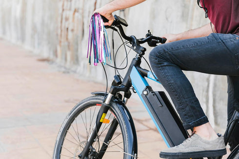 Rainbow Bike Streamers, Colorful Handlebar Tassels for Bicycle Ornaments