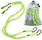 Gradient Fitness 2 Pack Kayak Paddle Leash - 5-8 Feet Stretchable Paddle Strap with Carabiner Secure Lanyard Rope