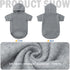SCENEREAL Dog Hoodie Sweaters for Small Medium Large Dogs, Fleece Sweatshirt with Hat and Pocket, Grey (M)