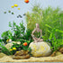 Sandstone Thinker Statue, Fish Tank Decorations, Abstract Aquarium Ornament for Home Office