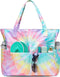 CAMTOP Waterproof Beach Tote Bag for Women Girls with Zipper Foldable Sandproof