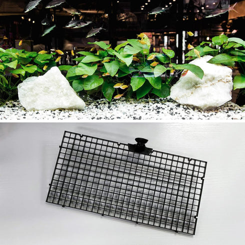 10pcs Aquarium Divider Isolation Board Partition Pane Separator Black Mixed Breeding with 20pcs Sucker Clips
