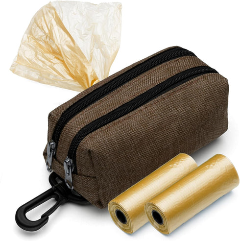 Premium Dog Poop Bag Holder for Leash - Stylish Dispenser for Easy Cleanup, Ideal for Dogs and Puppies
