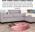 Furhaven 24" Round Calming Donut Dog Bed for Indoor Cats & Small Dogs, Washable, Up to 20 lbs, Rose Pink