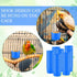 120 Pcs Cage Cups for Chicken Birds, Plastic Hanging Feeders and Waterers, 8 oz Feeding Bowl, Blue