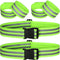 Hotop 6 Pieces Reflective Band Strap, High Visibility Safety Glow PT Belt for Arm, Wrist, Ankle, Leg Running Cycling