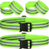 Hotop 6 Pieces Reflective Band Strap, High Visibility Safety Glow PT Belt for Arm, Wrist, Ankle, Leg Running Cycling