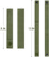 FRTKK 4 Pack Molle Straps with Snaps, 6 Inch Tactical Mod Strap Molle Webbing for Military Backpack