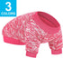 3 Pack Dog Sweater for Small Dogs, Warm Soft Pet Clothes for Winter Christmas (Pink+Purple+HotPink, X-Small)