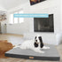 Pet Mattress for Small to Medium Dogs and Cats, 2-in-1 Cool Gel Infused with High Density Foam, Anti-Slip Bed, Ash Grey