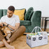 Pet Grooming Tote Bag, Organizer for Dog Grooming Supplies for Travel Outdoor (Bag ONLY) (Silver Grey)