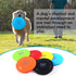 Dog Flying Disc, 3 Pcs Competition Flyer, Soft Indestructible Rubber Lightweight Toy for Dogs