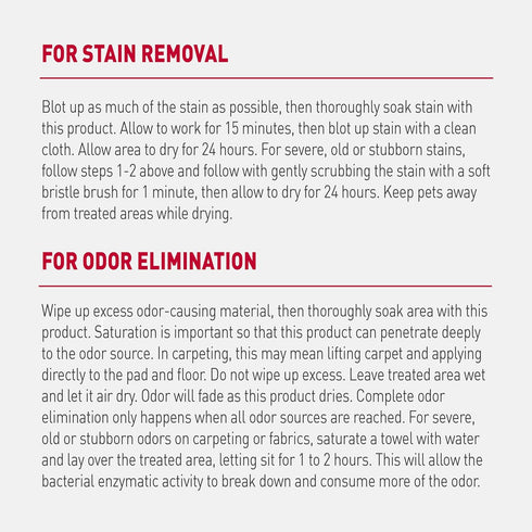 Nature’s Miracle Advanced Stain and Odor Eliminator, 32 Ounces, For Severe Cat Messes