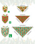 100 Pack Set PET SHOW Christmas Dog Bandanas Bulk for Small Medium Dogs No Stitch Scarves Xmas Triangle Bibs Kerchief