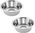 HB Pet Feeder Stainless Steel Dog Bowls Replacement, 8.25" Diameter, 2.8" Height for Raised Feeders (Double Pack)