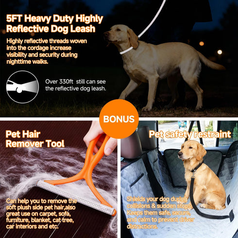 Hammock, PETTALK Deluxe Double Side Dog Car Seat Cover Back Seat, Waterproof Seat Cover Reversible,Heavy Duty,Anti