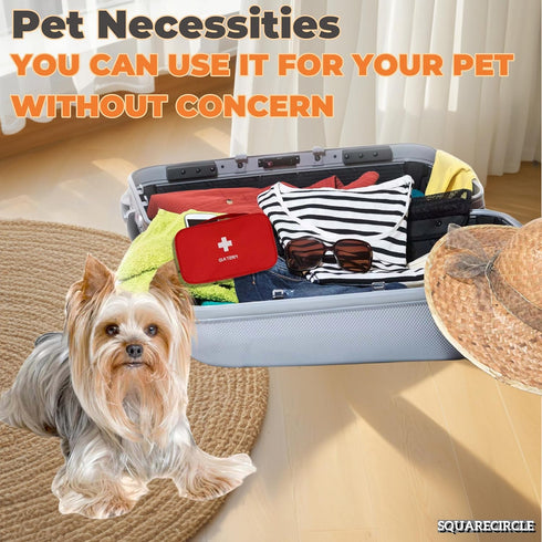 Pet Emergency Kit - First Aid Kit for Dogs and Cats, Travel Accessories for Home, Camping, and Hiking