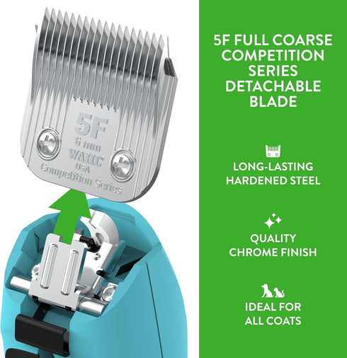 Wahl Professional Animal Competition Series Detachable Blade 5F Full Coarse, 15/64-Inch Cut Length (2372-100)