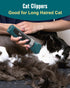 oneisall Cat Clippers for Matted Hair, 5-Speed Quiet Grooming Kit, Cordless Waterproof Cat Hair Trimmer (Green)