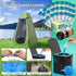 LuckyNov 25 25 8 Pack Portable Toilet Bags with Poo Gels, Gallon Leak-Proof Camping Toilet Waste Bags Absorbent Gel