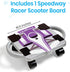 hand2mind Purple Speedway Racer Scooter Board, Floor Scooter Board, Gross Motor Toys, Kids Exercise & Physical