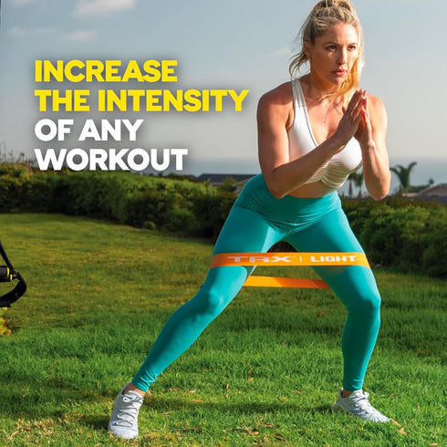 TRX Training Exercise Bands - Portable Workout Equipment for Women and Men, Set of 4 for Increased Intensity