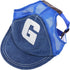 Pet Dog Baseball Cap - Outdoor Sun Protection Hat for Small Medium Large Dogs (Medium Cap, Blue)