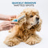 Poodle Grooming Comb - Metal Dematting Comb with Long & Short Stainless Steel Teeth for Gentle Removal of Matted Hair