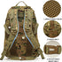 Tactical Military Backpack, Waterproof Black 30L Molle Backpack for Men with Flag Patch