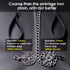 CtopoGo Premium Chain Heavy Duty Dog Leash, Soft Padded Leather Handle Lead, 4 ft. x 5.0 mm (60-200 lbs.)