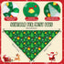 60 (25.6 17.7 17.7 Inch) Chunful Pcs Christmas Bandanas for Dogs Xmas Bandanas Bulk with Santa Snowflake Candy Cane