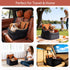 TOPOmerice Cozy 30 lbs Elevated Dog Car Seat for Small Dogs Luxurious Dutch Suede Leather Pet Booster with Adjustable