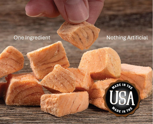 Whole Life Pet Just One Salmon - Dog Treat or Topper, Human Grade, Freeze Dried, Grain Free