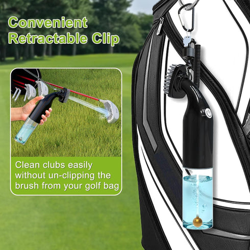 5oz Kiss Core Electric Golf Club Cleaner Brush: AA Battery Powered for Effortless Cleaning - Golf Club Brush for Golf