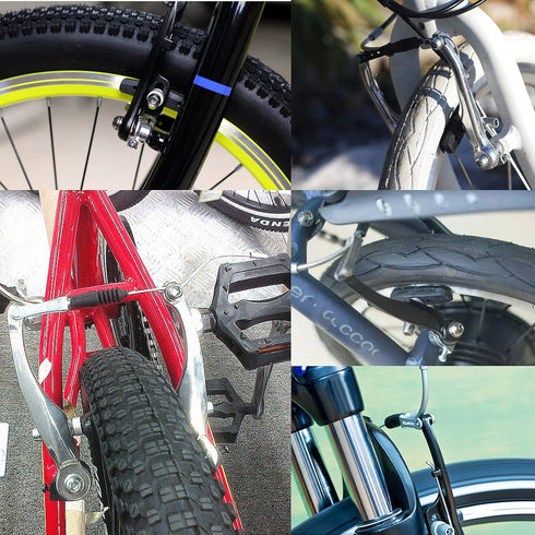 V-Type Bike Brake Set, Complete Universal Front and Rear MTB Brake, Includes Cables, Wrenches