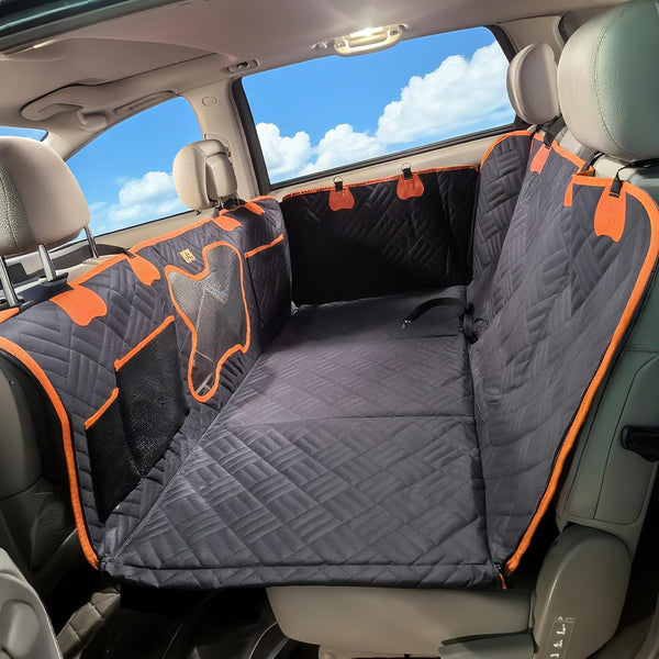 Diiouogs Dog Car Seat Cover for Back Seat Waterproof Pet Hammock with Hard