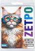 zetpo 100 pcs Cat Nail Caps - Cat Claw Covers with Adhesives and Applicators (S, Purple, Violet, Blue, Sky Blue)