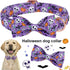 ARING PET Halloween Dog Collar - Cute Pumpkin Bowtie Cotton Purple Skull Bat Collars with Metal Buckle