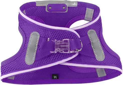Light Up Dog Harness,Rechargeable LED Dog Harness for Small Medium Large Dogs,Reflective Lighted Safety Vest for Night