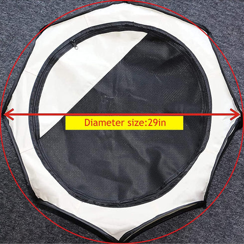 8-Panel Portable Pet Puppy Dog Cat Playpen, Indoor/Outdoor Puppy Pen with Shade Cover & Travel Bag - Waterproof Dog Cat