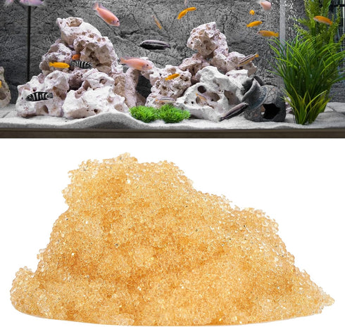 HEEPDD Soft Water Resin, 500ML Aquarium Water Softener Pillow, Ion Exchange Filter, Reusable Fish Soft Water Resin