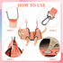 Dog Grooming Hammock, Pet Sling for Cats & Dogs with Security Strap, Nail Trimming Tools Included (S)