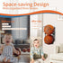 Vertical Ball Rack, Durable Wall Mount Ball Holder for Garage, Indoor or Outdoor Basketball Storage Organizer for 2