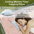 Gehannah Travel Pillow - Large Size Compressible Camping Pillow for Sleeping, Shredded Memory Foam Pillow with Storage Bag Compact Supportive, Pillow for Adults Kids Outdoor Backpacking Hiking Gear by Gehannah