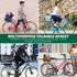 Commuting DOITOOL Foldable Bike Basket Rear Rack Storage Gadget Thickened Wire Mesh Bicycle Cargo Holder