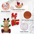 2 Pack Christmas Squeaky Plush Dog Toys for Small Medium Dogs, Durable Stuffed Toys Include Cute Elk
