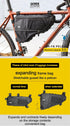 GORIX Expandable 3.5L Bike Triangle Frame Bag, Waterproof Cycling Top Tube Bag