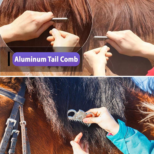 13 Set Piece Horse Grooming Kit, Complete Horse Brush & Curry Comb, Horse Brushes for Grooming with Tote Bag, Tack Room