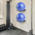 Large Stability Ball Wall Rack - Yoga Ball Storage Rack for Home or Commercial Gym Exercise Ball Organizer (2 Black)
